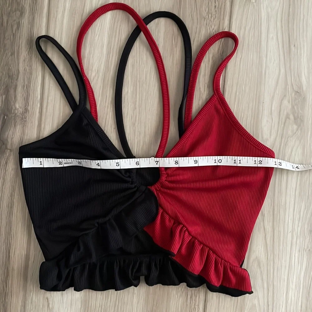 NWOT black & red halter top - Picture 8 of 9